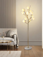 Porcelain Magnolia Floor Lamp 22.8"
