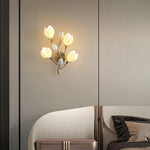 Porcelain Magnolia Wall Lamp 13.8"