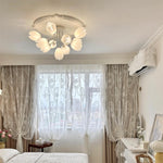 White Tulip Ceiling Light
