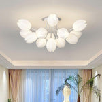 White Tulip Ceiling Light