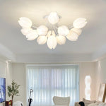 White Tulip Ceiling Light
