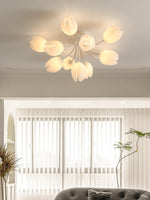 White Tulip Ceiling Light