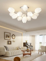 White Tulip Ceiling Light