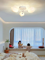 White Tulip Ceiling Light