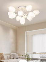 White Tulip Ceiling Light