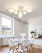 White Tulip Ceiling Light
