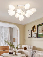 White Tulip Ceiling Light