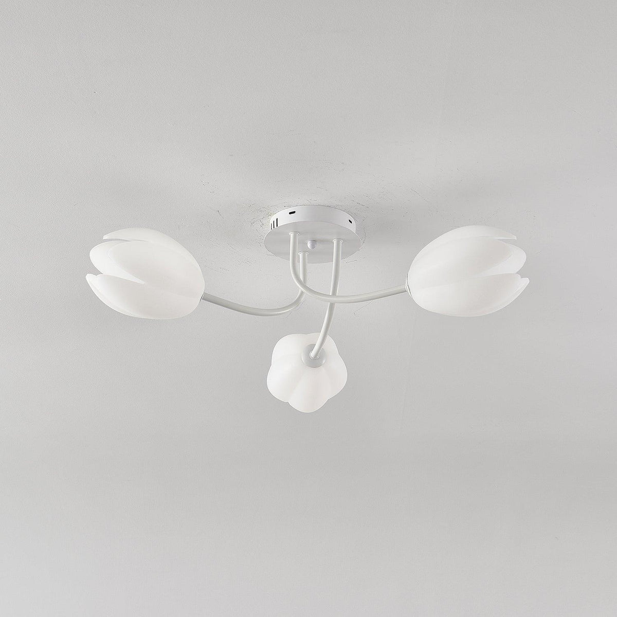 White Tulip Ceiling Light