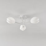 White Tulip Ceiling Light