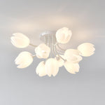 White Tulip Ceiling Light