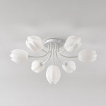White Tulip Ceiling Light