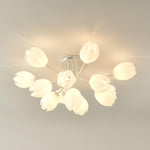 White Tulip Ceiling Light