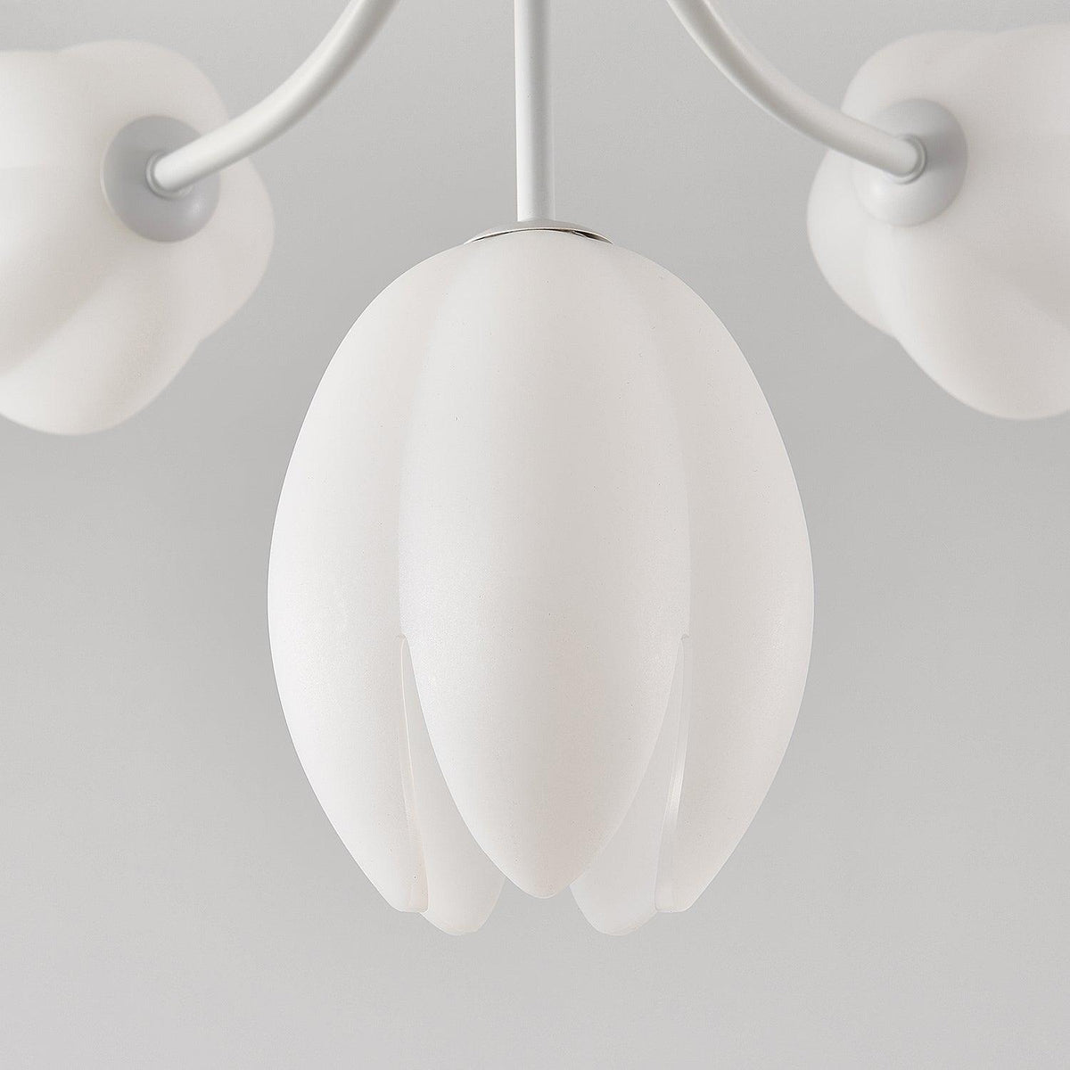 White Tulip Ceiling Light