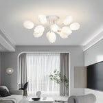 White Tulip Ceiling Light