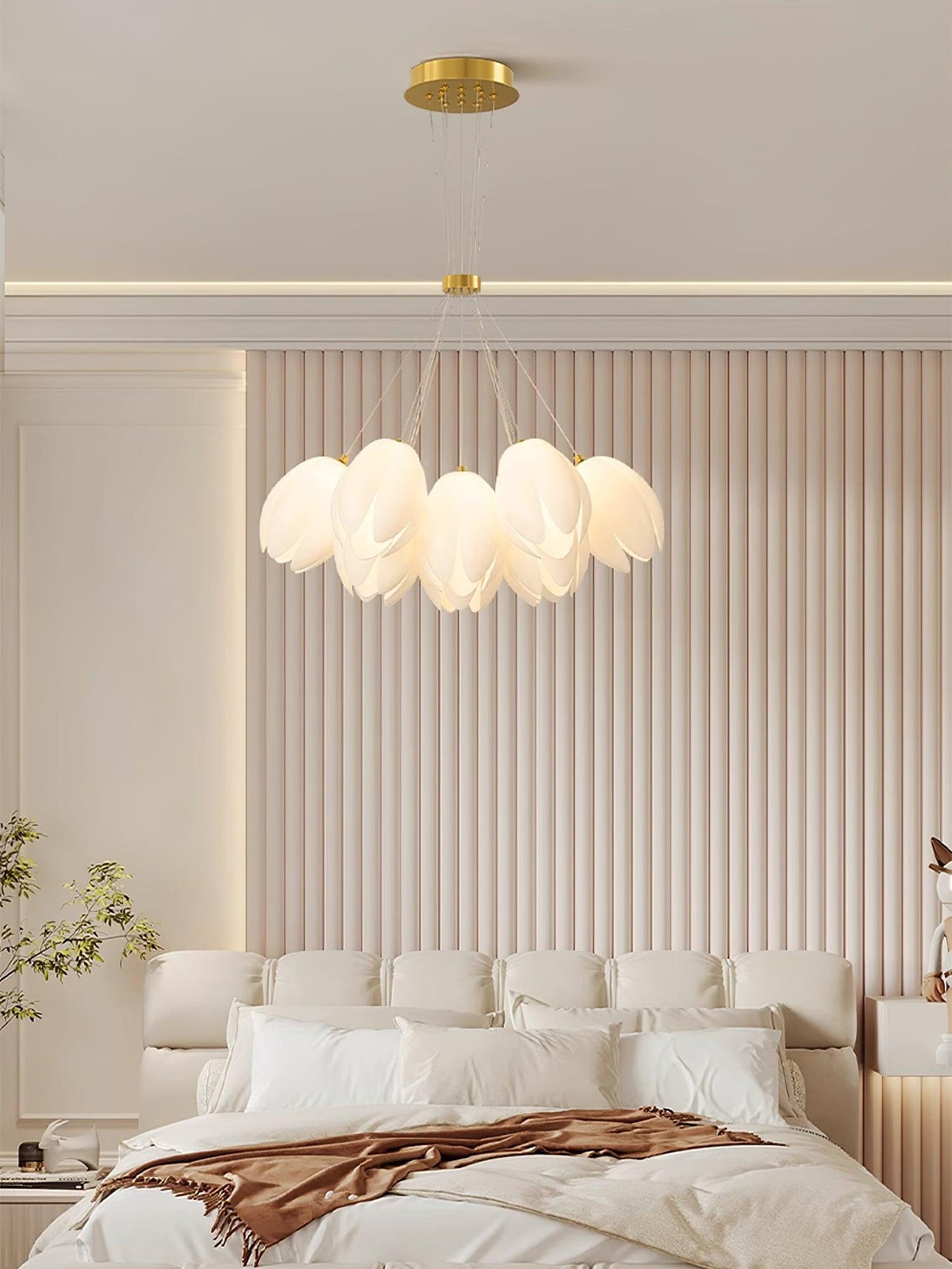White Tulip Chandelier
