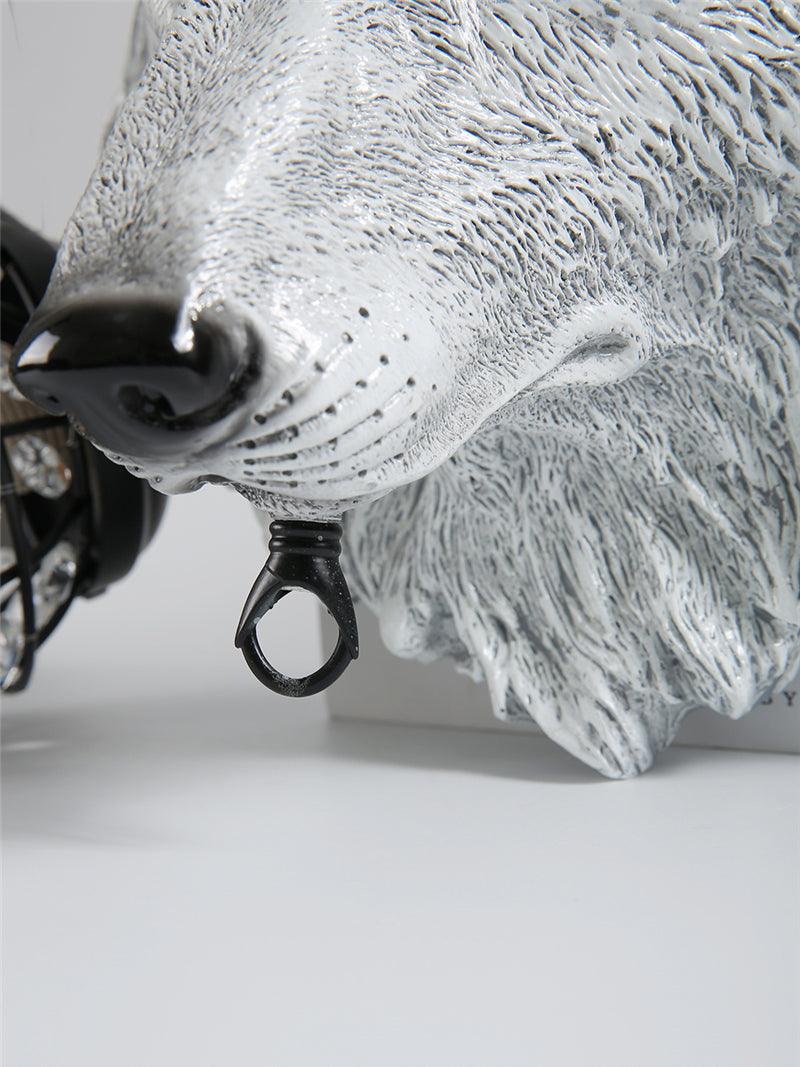 Wolf Head Wall Lamp 10.6"