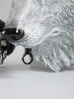 Wolf Head Wall Lamp 10.6"