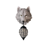Wolf Head Wall Lamp 10.6"