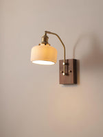 Wood Ceramic Century Sconce