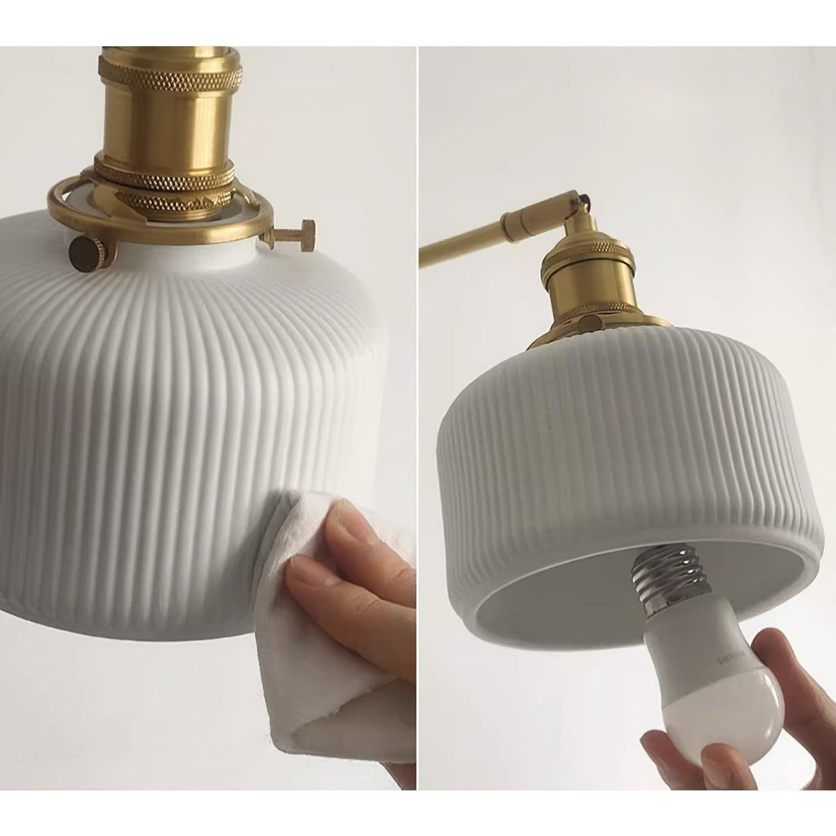 Wood Ceramic Century Sconce