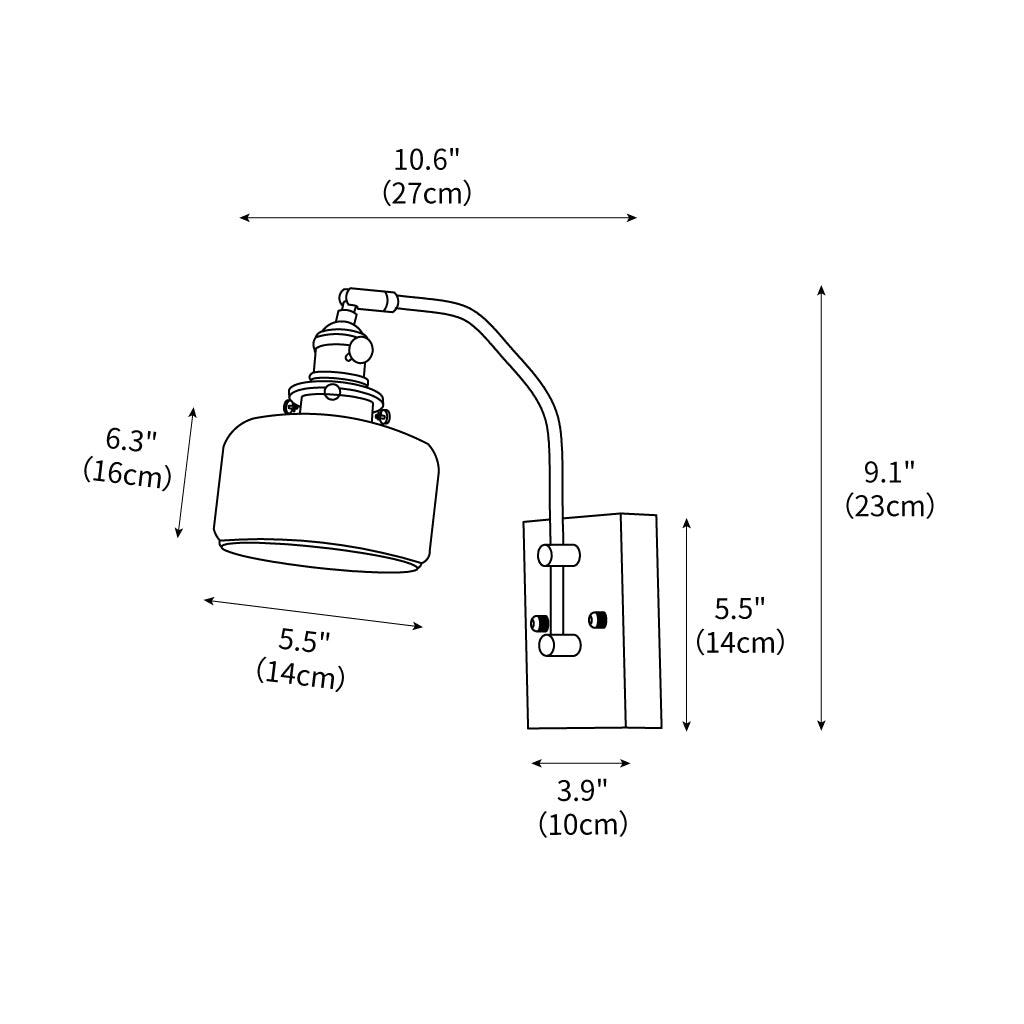 Wood Ceramic Century Sconce