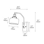 Wood Ceramic Century Sconce