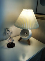 Wood Small Table Lamp