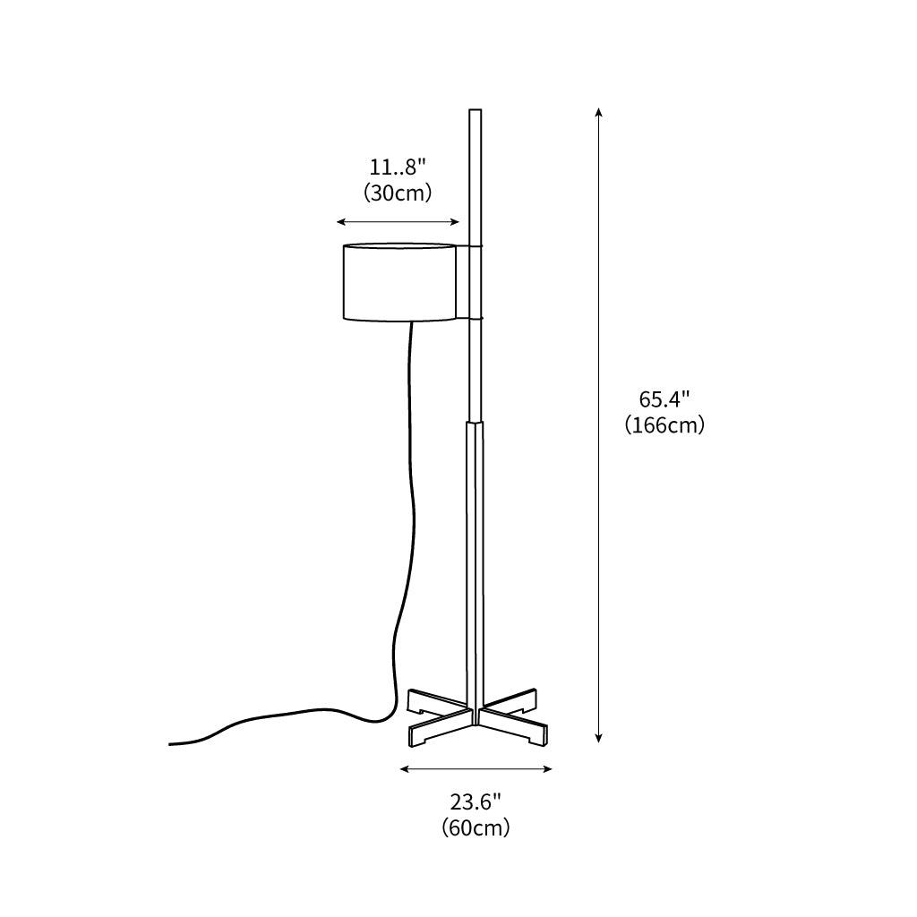 Wood Tmm Floor Lamp 11.8"