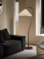 Wooden Bead Floor Lamp 19.7"