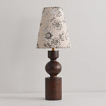Wooden Flower Pattern Table Lamp