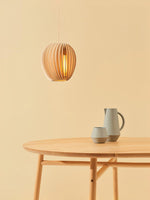 Wooden Orb Pendant Lamp