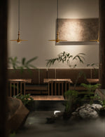 Wooden Spin Pendant Light