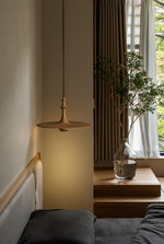 Wooden Spin Pendant Light