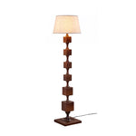 Wooden Square Stack Floor Lamp 19.7"