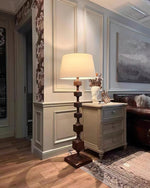 Wooden Square Stack Floor Lamp 19.7"