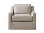 Ashby Slipcovered Swivel Chair