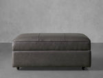 Filmore Leather Storage Ottoman
