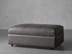 Filmore Leather Storage Ottoman