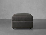 Filmore Leather Storage Ottoman