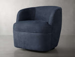 Mercer Nubuck Leather Swivel Chair