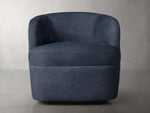 Mercer Nubuck Leather Swivel Chair