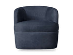 Mercer Nubuck Leather Swivel Chair