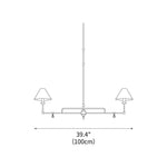 Yanfu Linear Chandelier 39.4"