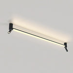 LED Strip Modern Flush Mount Ceiling Lights with Bulb and Spotlight