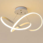 White Flush Mount Ceiling Light Cord Ribbon Adjustable Dimmable Light
