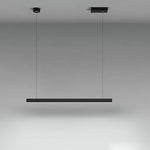 Modern Linear Farmhouse Black Chandelier