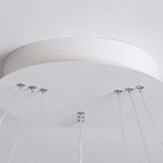 Round Shaped Modern Chandeliers 3 Rings Hanging LED Ceiling Light
