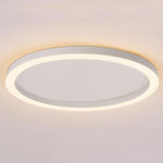16'' Modern Simple Circle Flush Mount LED Lights Dimmable Ceiling Lights with Remote