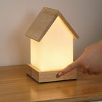 LED Wooden Small House Kids and Baby Lamp