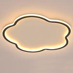 Could Shaped White Black Flush Mount Light for Restaurant Study Bedroom